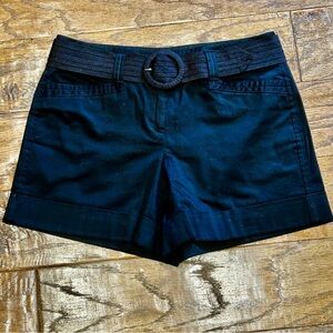 White House Black Market High Waist Black Shorts. Size 2